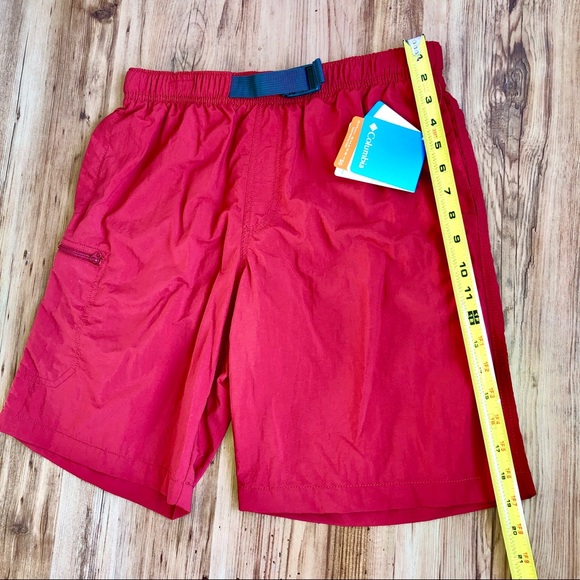 🆕 Columbia Swim Running Shorts Small Red UPF50 Men’s - Picture 8 of 16
